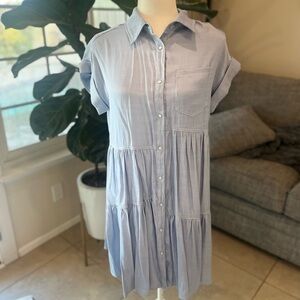 Chambray shirt dress. NWT